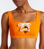 Marysia Palm Springs scalloped bikini top