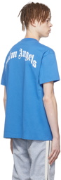 Palm Angels Blue Cotton T-Shirt
