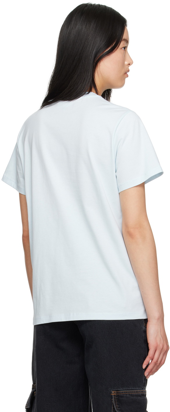 Tシャツ・カットソー GANNI Women Tops T4073 BLUE GANNI Blue Tiger T-Shirt GANNI