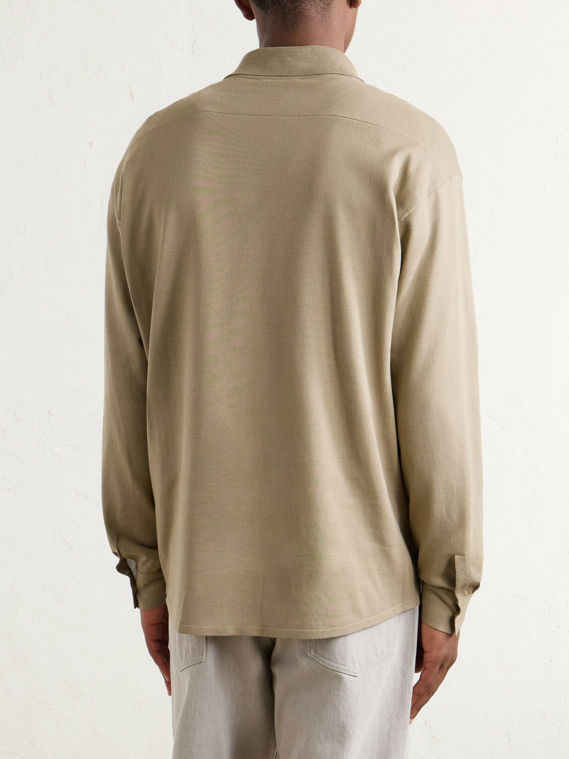 Auralee - Knitted Silk Shirt - Neutrals