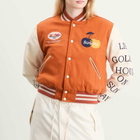 SUNDAYFRUITMARKET Women's Golden Hour Varsity Jacket in Orange
