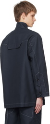 Henrik Vibskov Navy Post Jacket