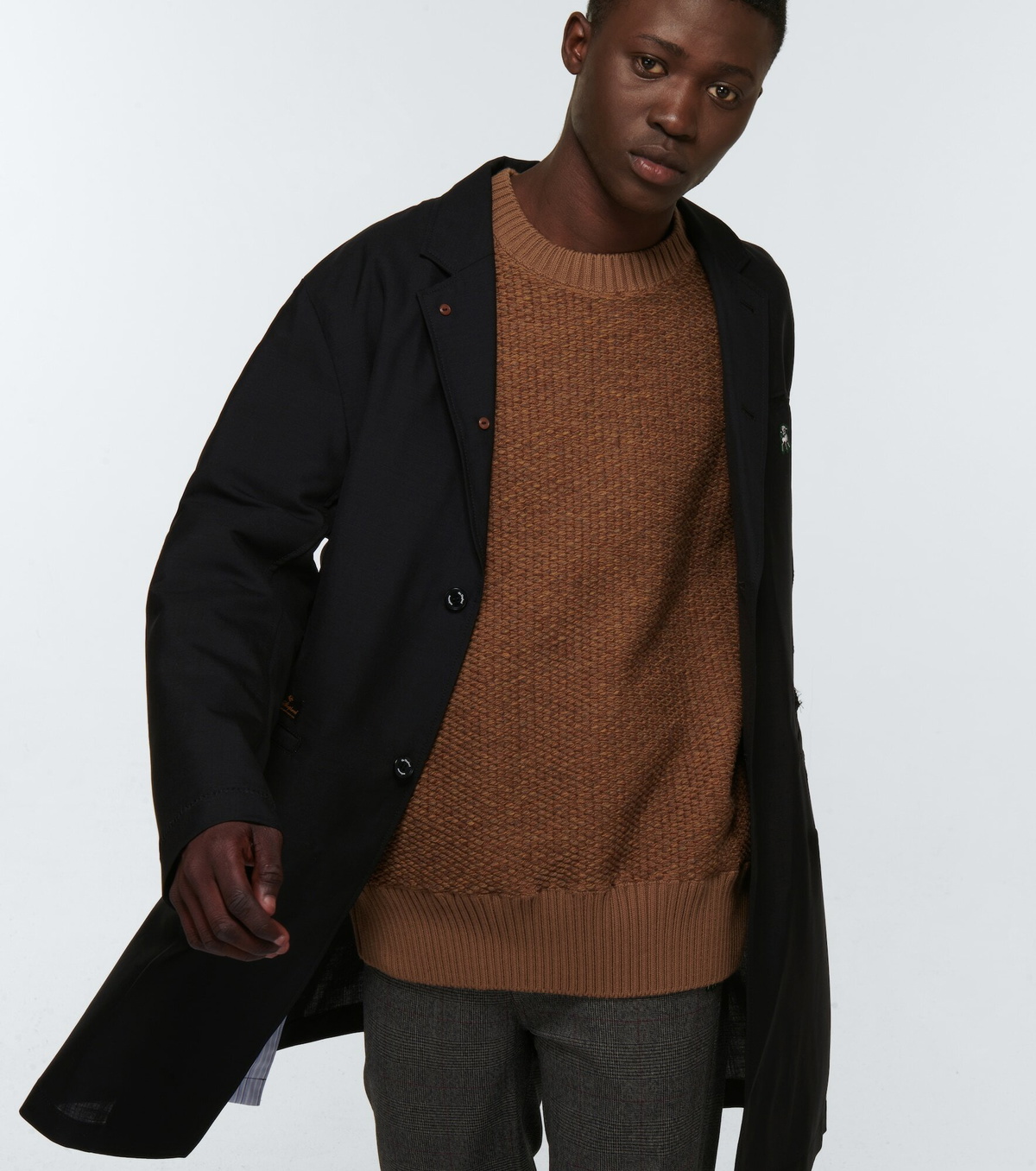 Undercover - The Shepherd mohair and wool coat Undercover