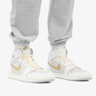 Air Jordan Men's 1 ZM Air CMFT 2 Sneakers in White/Gold/Grey