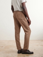 Onia - Straight-Leg Linen and Lyocell-Blend Trousers - Brown