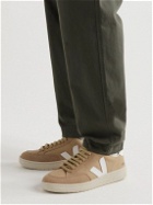 Veja - V-12 Faux Leather and Vegan Suede-Trimmed Alveomesh Sneakers - Brown