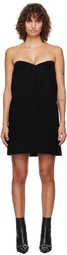 We11done Black Sweetheart Minidress