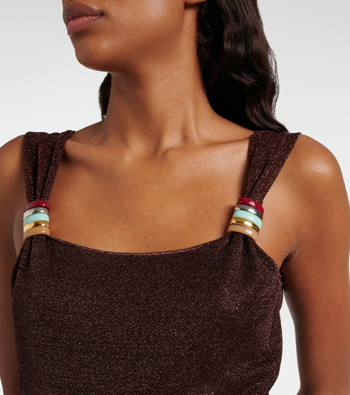 Oséree Lumière ring-detail swimsuit