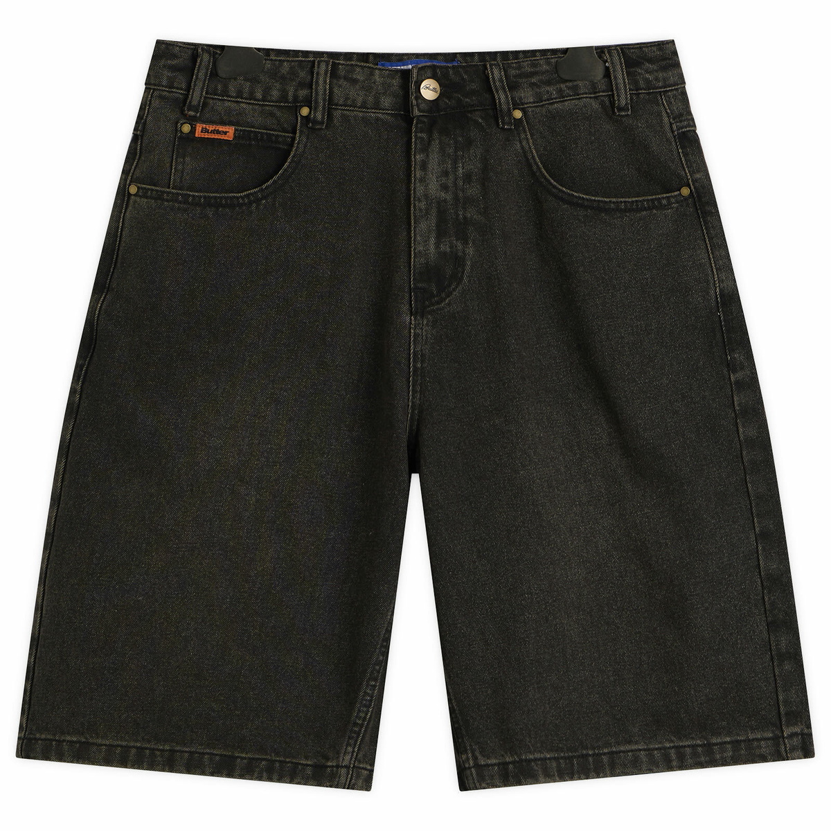 Butter Goods Men's Baggy Denim Shorts in Faded Black