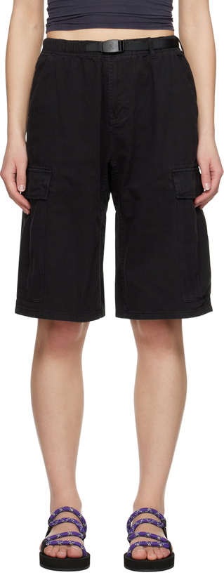 Photo: Gramicci Black Relaxed-Fit Shorts