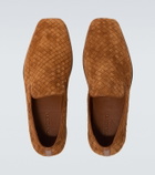 Bottega Veneta Palazzo Intrecciato suede loafers