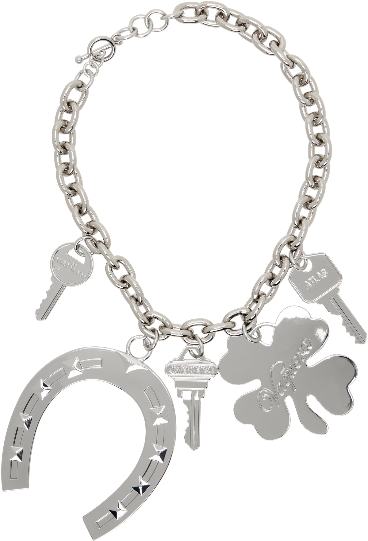 VAQUERA Silver Lucky Charms Necklace