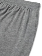 HANRO - Mélange Jersey Drawstring Shorts - Gray - M