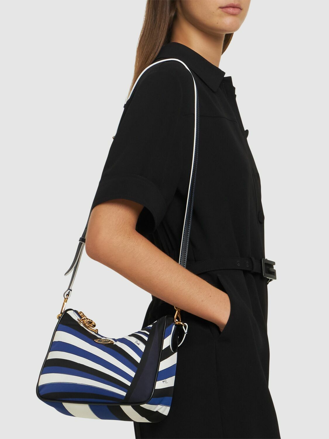 PUCCI Nylon Shoulder Bag Emilio Pucci