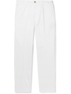 Altea - Dumbo Slim-Fit Cotton-Blend Gabardine Drawstring Trousers - White