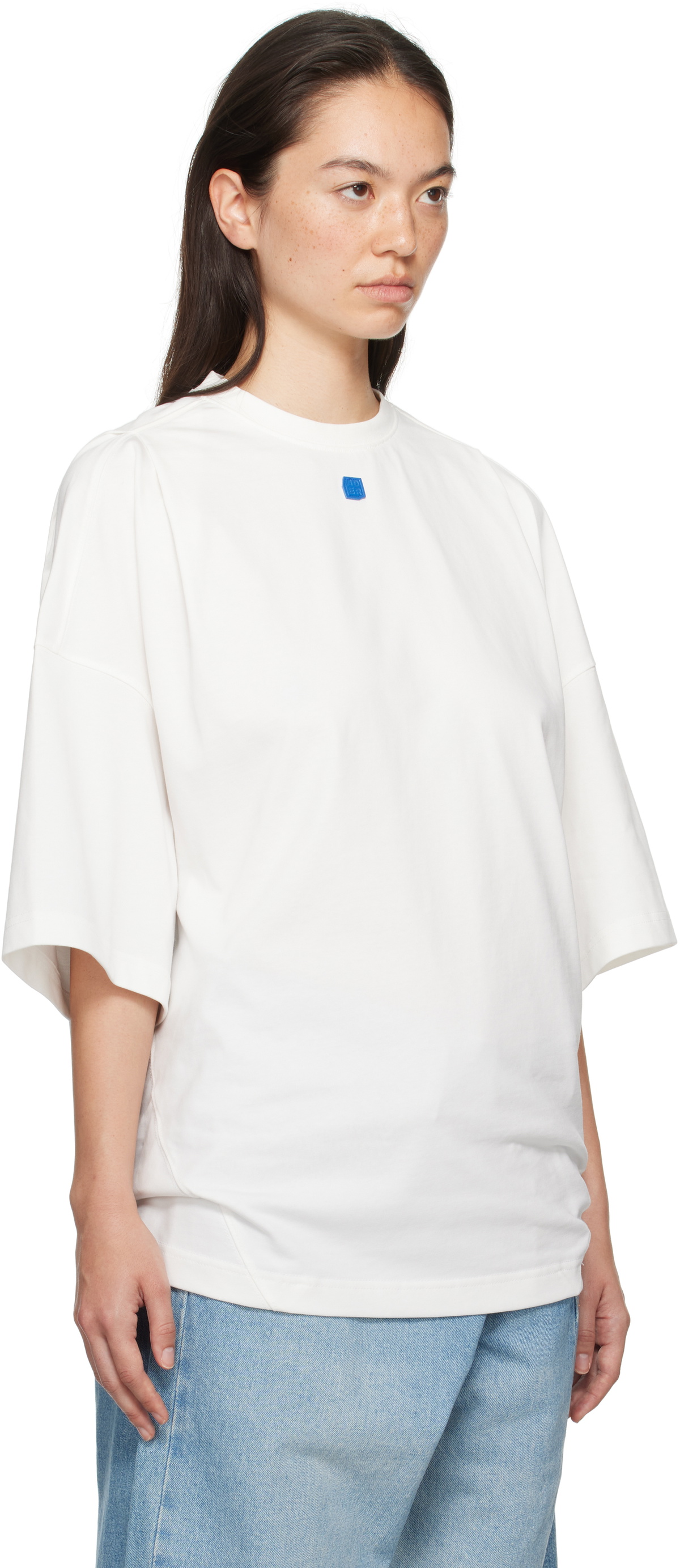 ADER error White Tetraight Product. 46 T-shirt ADER error