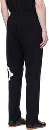 Vivienne Westwood Black Stencil Orb Football Sweatpants
