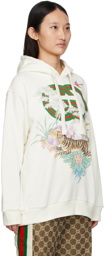 Gucci White Lunar New Year 'Gucci TIger' Hoodie