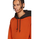 Wacko Maria Orange and Grey Washed Heavy Weight Hoodie