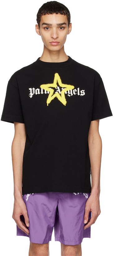Photo: Palm Angels Black Star Sprayed T-Shirt
