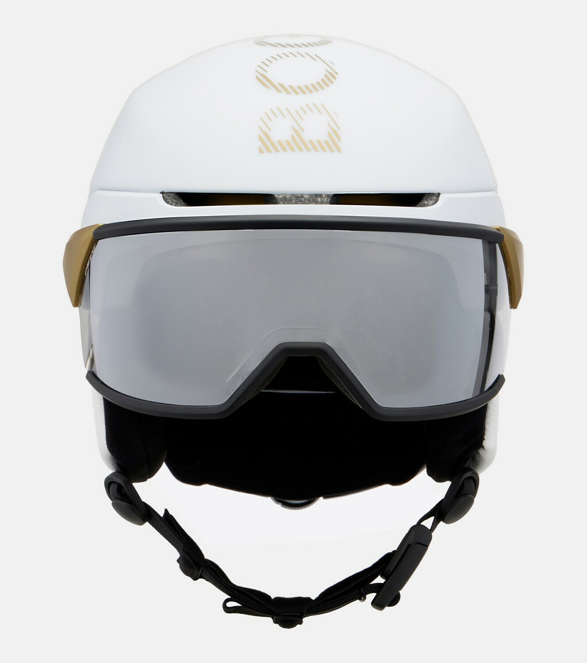Bogner Logo leather-trimmed ski helmet