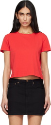 AGOLDE Red Adine Shrunken T-shirt