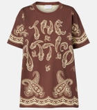 The Attico Bandana oversized cotton jersey T-shirt