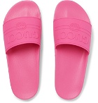 Gucci - Logo-Embossed Rubber Slides - Men - Pink