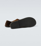The Row Canal suede slip-on shoes