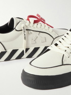 Off-White - Full-Grain Leather Sneakers - White