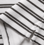 Club Monaco - Double-Faced Striped Cotton-Jersey T-Shirt - White