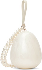 Simone Rocha Off-White Large Pearl Egg Bag