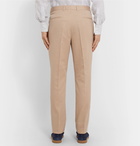 Brunello Cucinelli - Beige Slim-Fit Wool and Cotton-Blend Suit Trousers - Beige