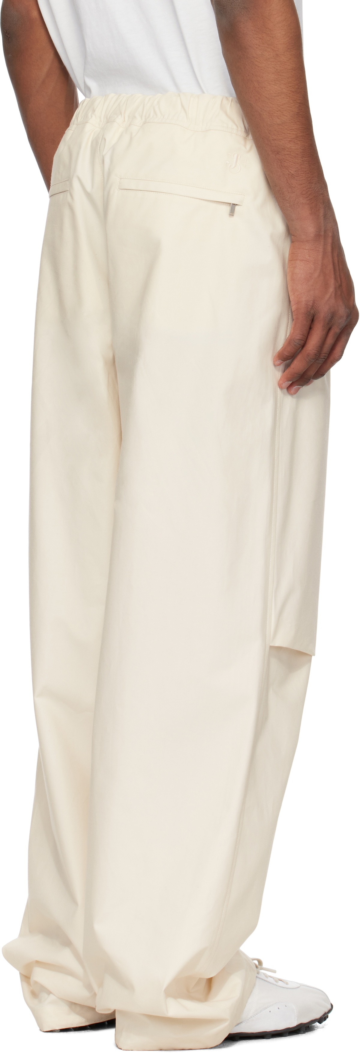 Jil Sander Off-White Belted Trousers