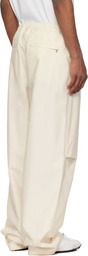 Jil Sander Off-White Belted Trousers
