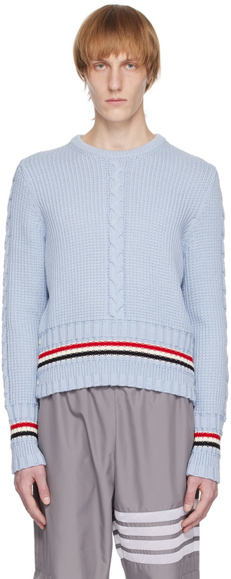 Photo: Thom Browne Blue Stripe Sweater