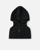 Pinko Ribbed Balaclava Beanie Dark Grey