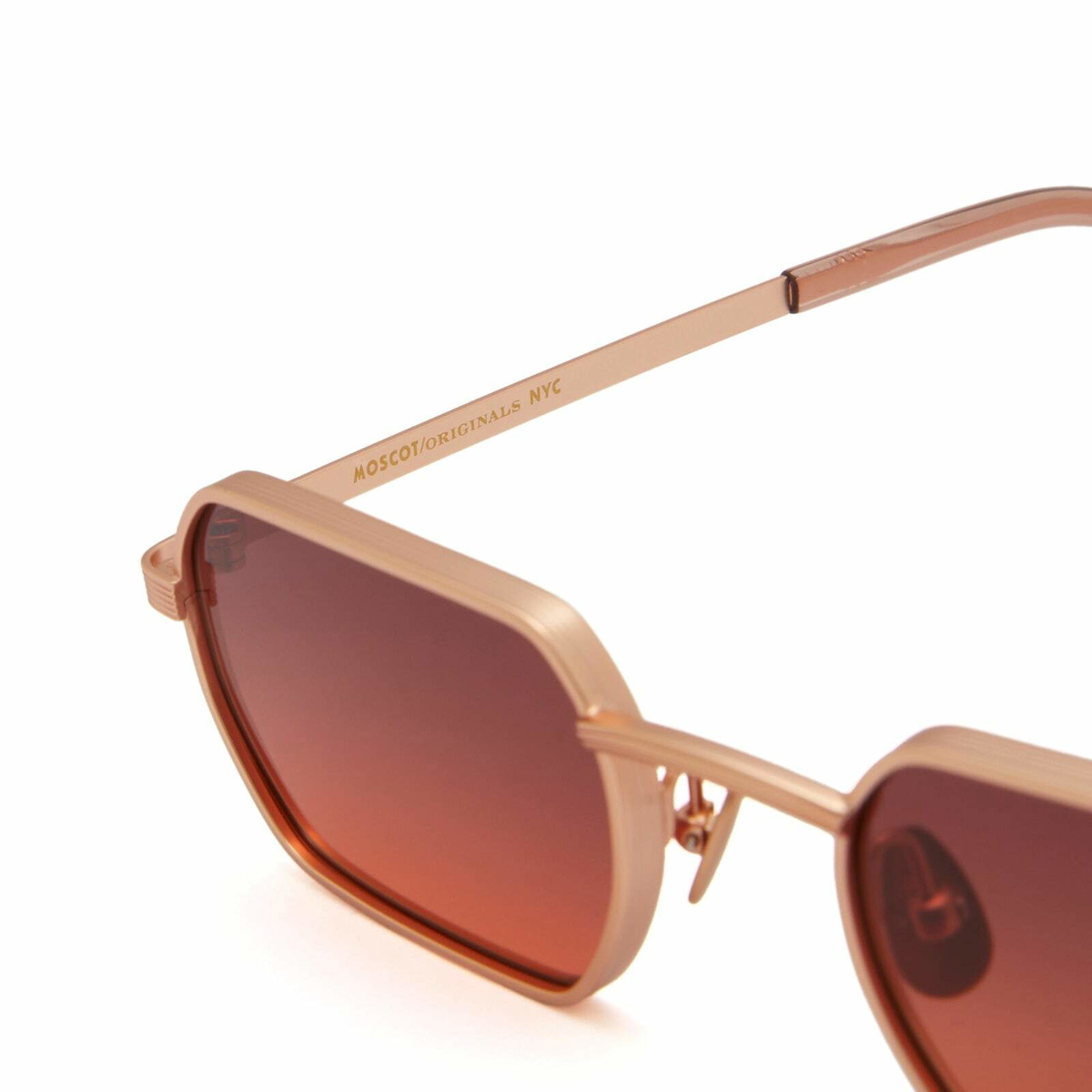 Moscot Shmooz Sunglasses in Rose/Cabernet