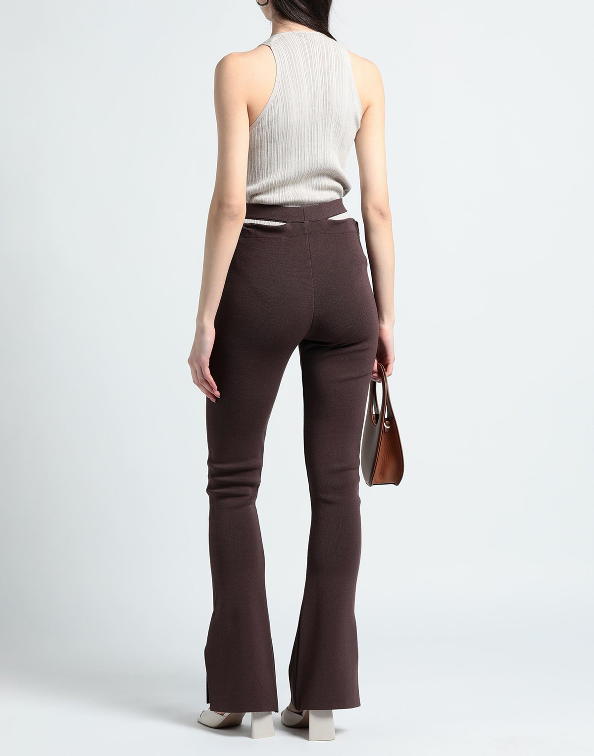 Andreādamo Womens Pants in Dark brown