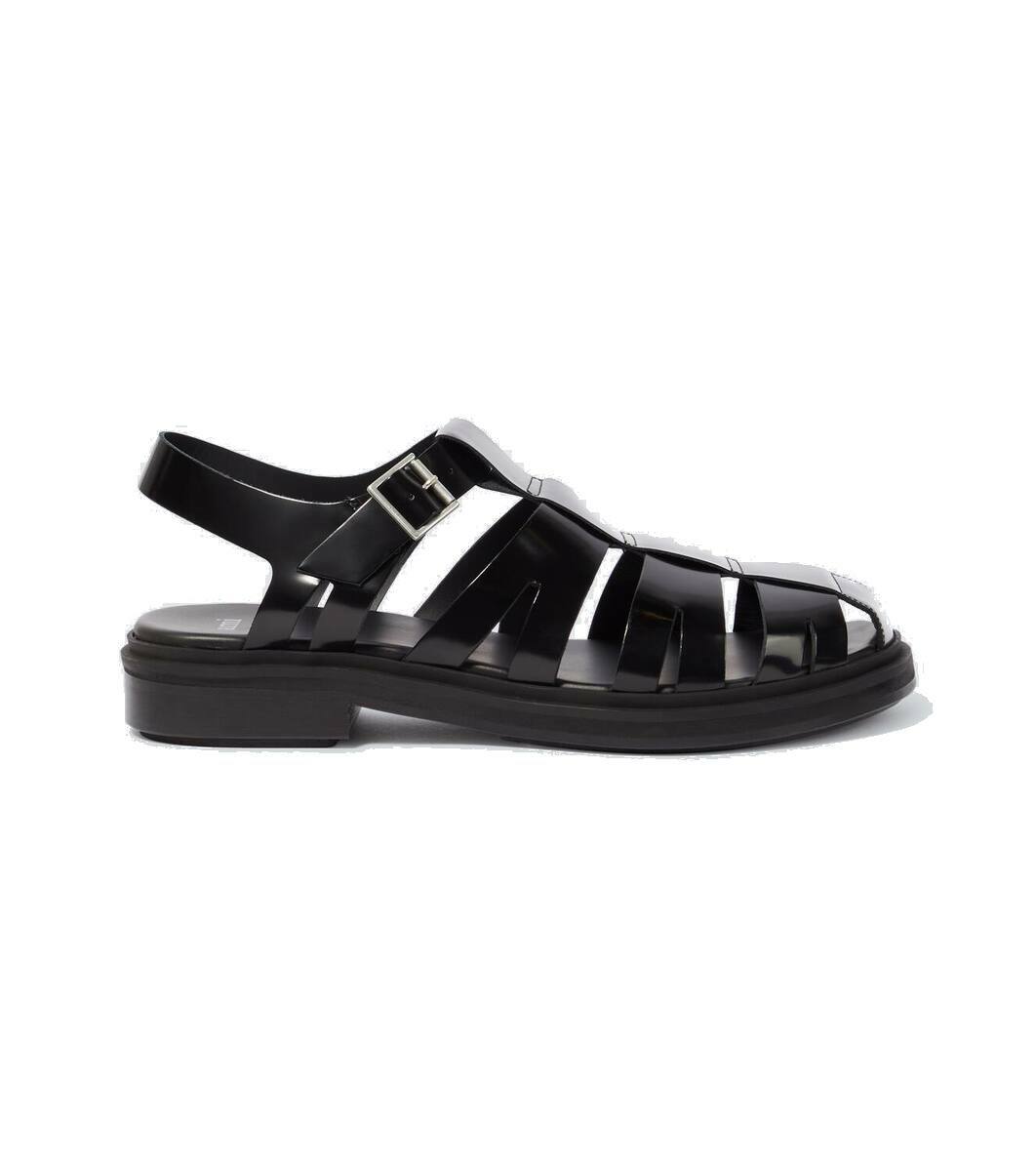 Ami Paris Leather fisherman sandals AMI