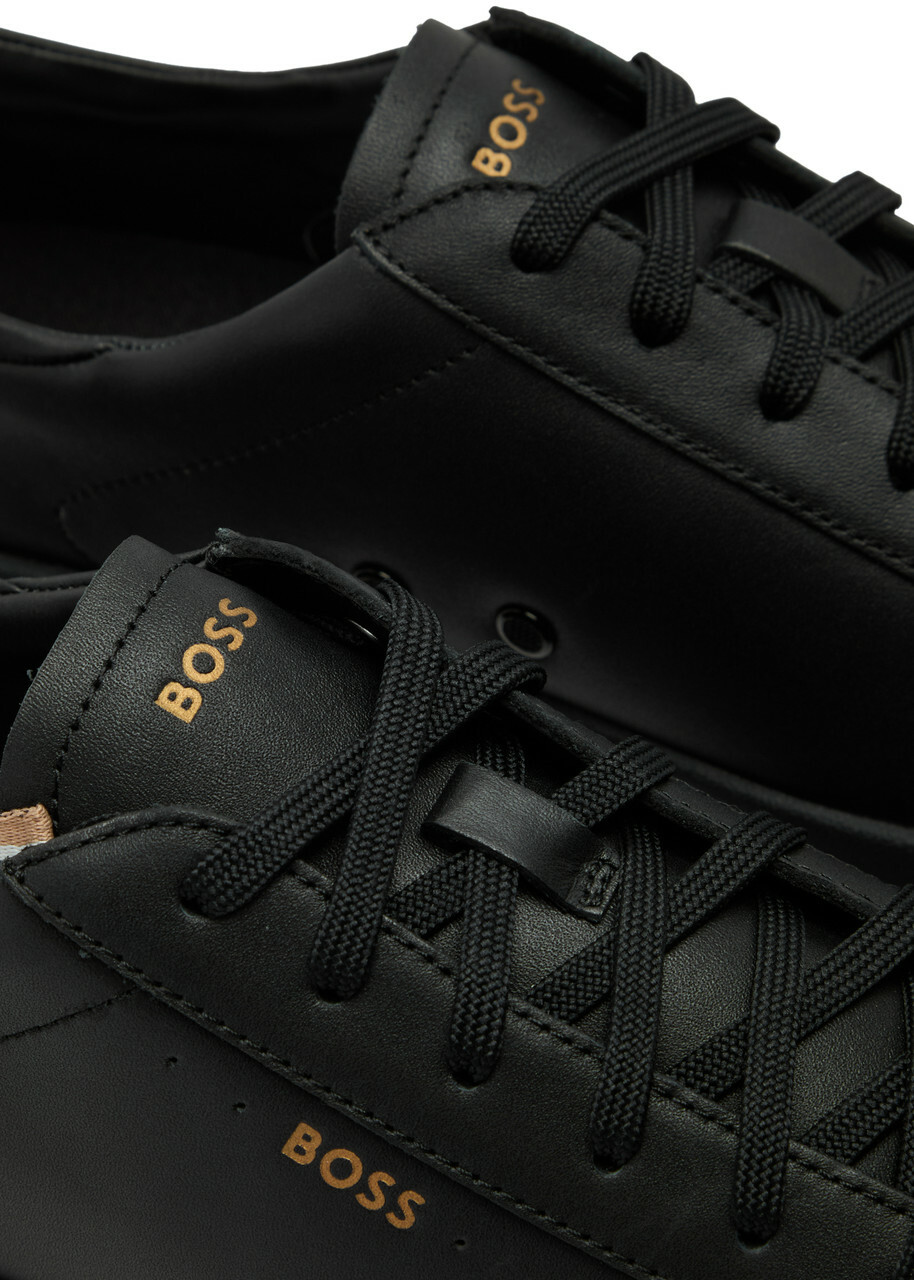 Boss Belwar Leather Sneakers Black BOSS