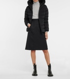 Moncler - High-rise A-line midi skirt