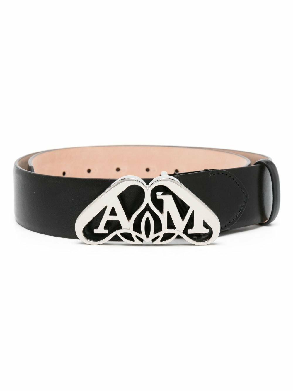 Alexander McQueen Black and Gold Studded Belt Alexander McQueen
