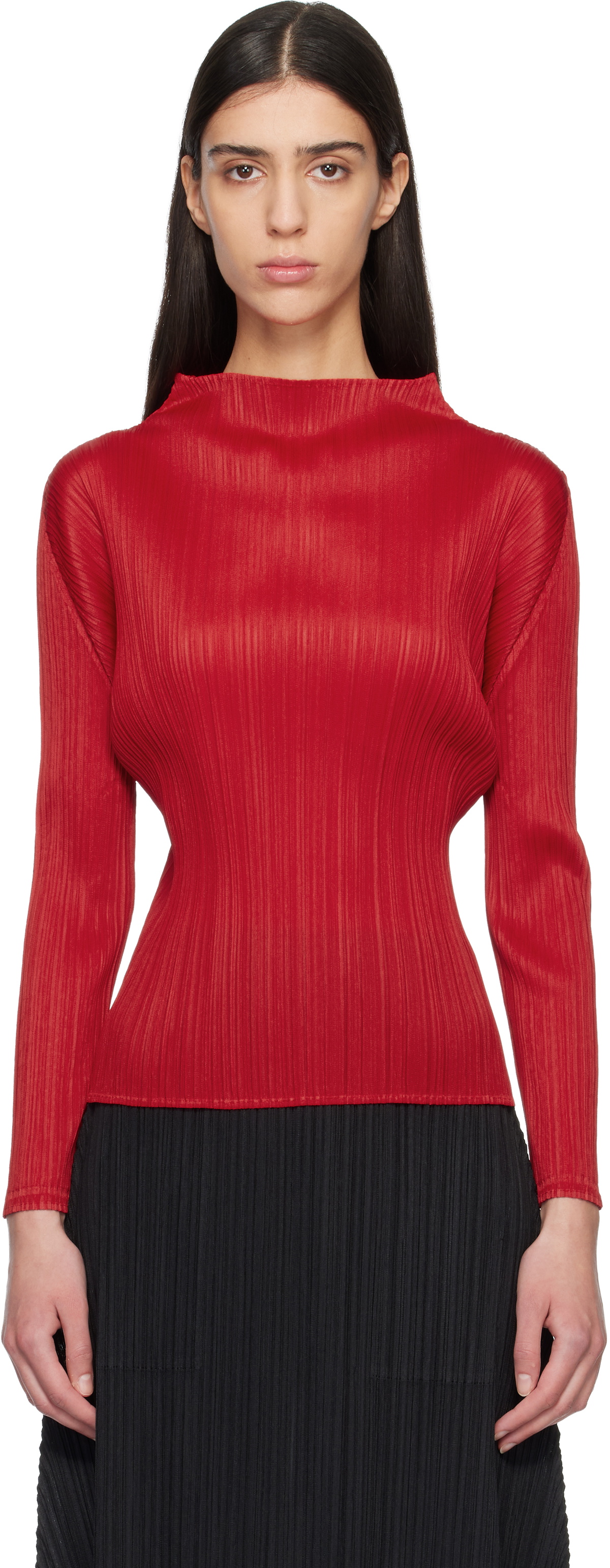 November Color:red PLEATS PLEASE ISSEY MIYAKE Red Monthly Colors November Top Pleats ...