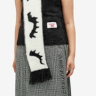 Charles Jeffrey Women's Fluffy Scarf Vest in Black/White