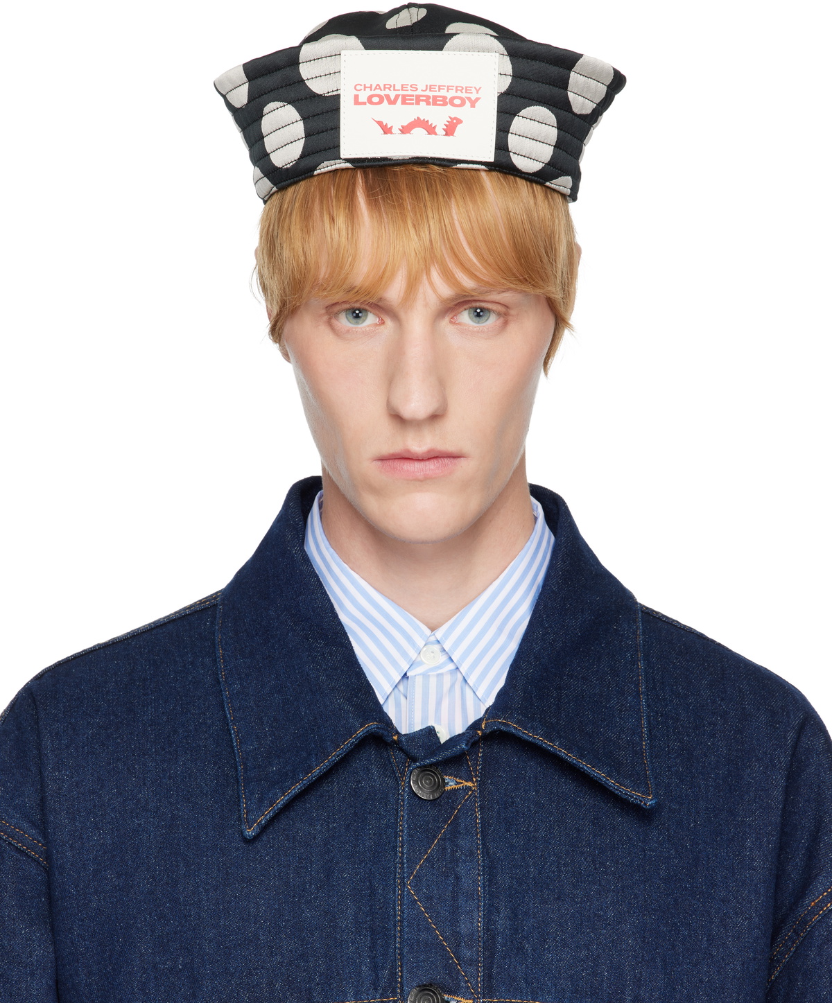 Charles Jeffrey LOVERBOY グラフィックスラッシュベスト Charles Jeffrey Loverboy SSENSE Exclusive Black Graphic Boxy