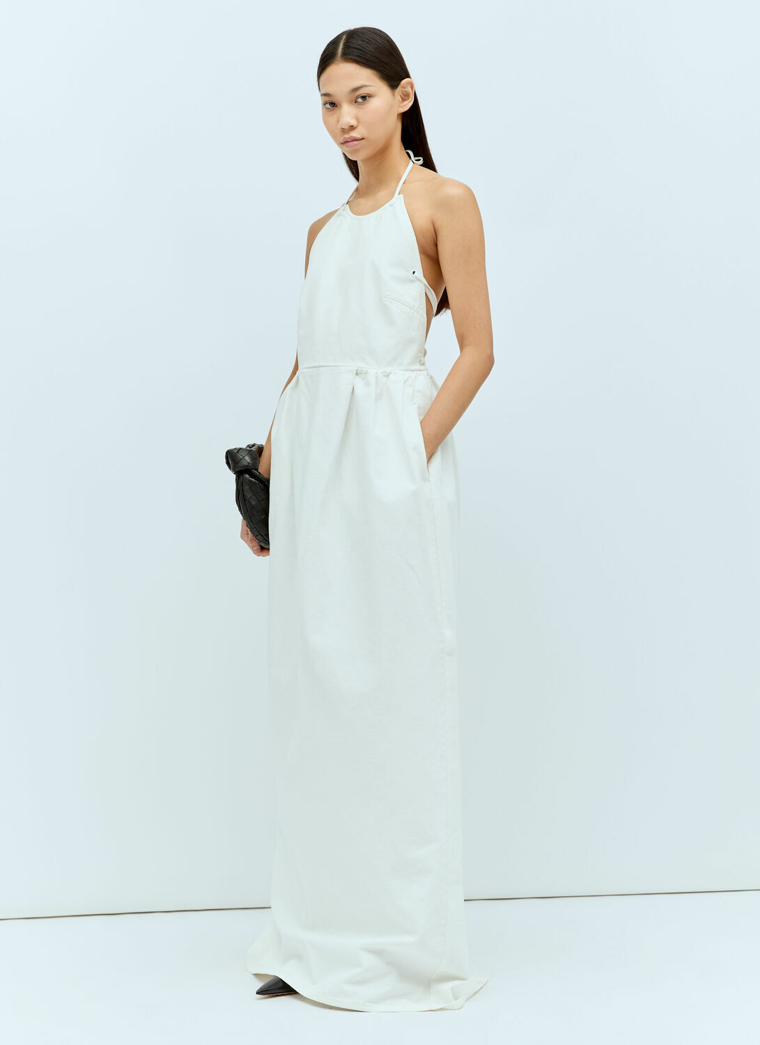 Max Mara Halter Neck Maxi Dress