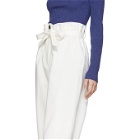 3.1 Phillip Lim White Paper Bag Cropped Trousers