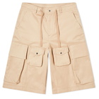 Moncler Men's Genius 2 1952 Wide Cargo Short in Khaki