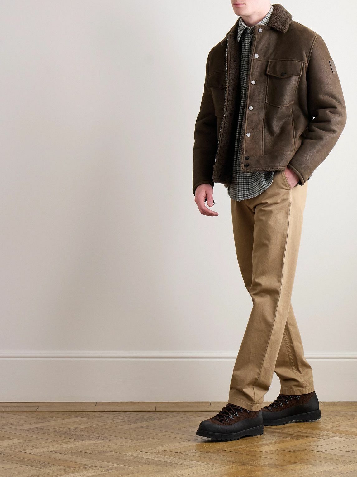 Belstaff - Foundry Checked Brushed Cotton-Flannel Shirt - Gray
